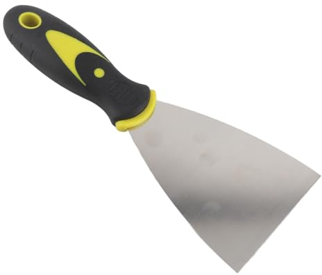 Generic Pelle D'imprimante 3D, Poignée Ergonomique en Caoutchouc, Lame en Acier Inoxydable, Spatule de 3 Pouces pour Gratter les Lits Chauds