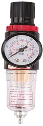 Pneumatic Filter Regulator Air Treatment Unit Pressure Switches Gauge For Compressor with Fittings(4mm fittings)
