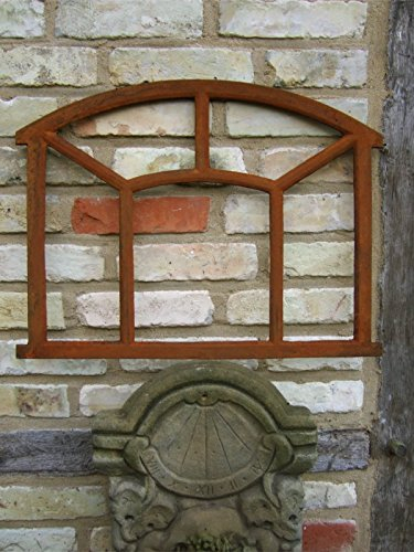Antikas - Eisenfenster ländlich, Stallfenster wie antik Fenster f Mauer-Ruine, Mense ca. 58x48