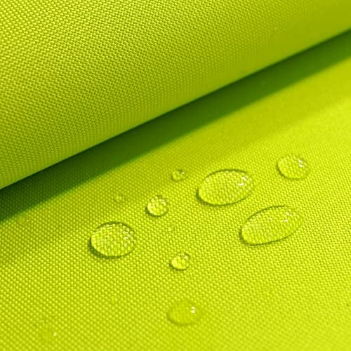 TOLKO wasserdichter Stoff Meterware | festes Segeltuch Nylon Stoff Planenstoff Nylonplane | Reißfest und Langlebig | 150cm breit | schwerer wasserfest beschichteter Outdoorstoff (Apfel Grün)