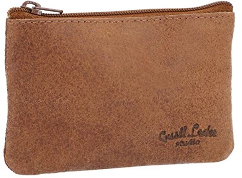 Gusti Schlüsseltasche Leder-Walden Schlüsseletui Schlüsselmäppchen Schlüsselhalter Braun Leder