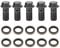Boulon de frein banjo, 5 pièces boulons et rondelles de moto banjo pour étrier de frein maître-cylindre boulons d'embrayage de frein(M10 x 1.25mm)