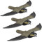 Relaxdays Pack de 2 Halcones Espantapájaros para Colgar, Plástico, Negro, 8x35x58 cm