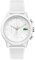 Lacoste Chronograph Quarz Uhr für Herren Kollektion LACOSTE.12.12 mit Weisses Silikonarmband - 2010974