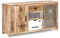 Woodkings® Sideboard Pune 2türig, Holz Mango Metall Mix Anrichte Vintage, Design Kommode 3 Schubladen, Holzmöbel