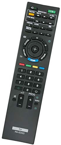 ALLIMITY RM-ED022 RMED022 Reemplace el Control Remoto por Sony Flat Panel Color Bravia TV KDL-22EX302 KDL-26EX401 KDL-32EX402 KDL-37EX302 KDL-32BX300U KDL-32EX302 KDL-37EX401U KDL-40EX401 KDL-40NX500