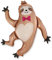Ballonim Luftballon Faultier - XXL Riesenballon ca. 89 cm - Dekoration zum Geburtstag - Folienballon Happy Birthday Deko Partydekoration Sloth