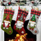 Ewolee Weihnachtsstrumpf, 3PCS 19 Große Weihnachtsstrümpfe Weihnachten Bonbontasche Nikolausstiefel für Kamin Weihnachtsbaumdeko, Thematisierter Weihnachtsmann