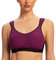 AGONVIN Damen Sport BH Starker Halt Große Brüste Acvive High Support Lauf Fitness Yoga Bra Magenta 85D