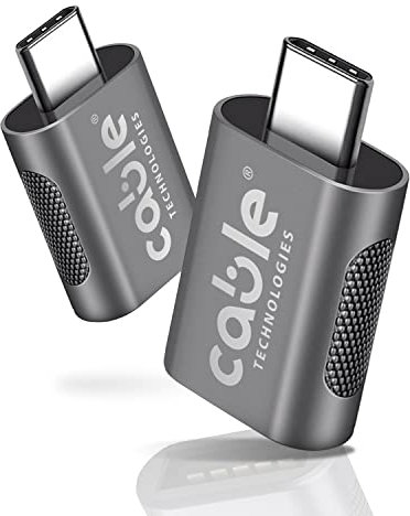 Cable Technologies Adaptateur USB C vers USB 3.0 (2 Pezzi), Adaptateur Thunderbolt 3 vers USB OTG Femelle pour MacBook Pro2019, MacBook Air 2020, iPad Pro 2020, Autres appareils USB Type-C