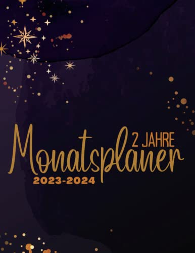 2023-2024 2 Jahres: Ein Organizer, Taschenkalender, Terminplaner 1 Monat 2 Seiten mit To Do Liste und Monatsplaner - Terminkalender und Kalender für das neue Jahr 2023 & 2024