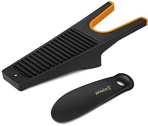 ZOMAKE Stiefelknecht für Gummistiefel Reitstiefel Lederstiefel,Stiefelknechte für Gummiboot Stiefelspanner mit Schmutzkratzer und Schuhlöffel