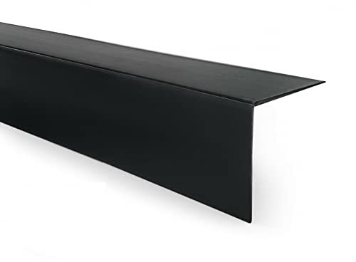 Black Durable 1M PVC Trim for Edges & Corners Upgrade Your Home or Office with Perfect 90 Degree Angles - 100x100mm & 70x70mm Sizes With 3MM Wall Thickness TMW Profiles (70x70mm)