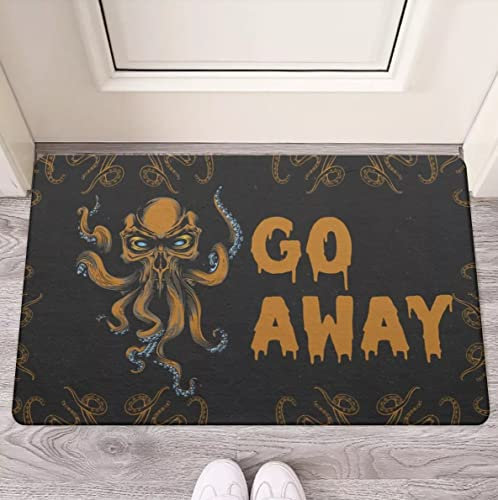Ensound Cthulhu Go Away Welcome Door Mat - Home Decor - Housewarming Gift - Couples Gift Doormat - New Home Gift - Wedding Gift 36x24 Inch