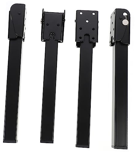 HEMOTON 4stücke Quadratische Eisenstützbeine Für Klapp Und Laptoptische Möbelzubehör Bruchsichere Beine Für DIY-tische Campingtische Etc