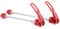 NELboNs Bike Wheel Hub Front and Rear Skewers Quick Release Skewer Clip Bolt Lever Axle QR 145/182 MM for Road Mountain Bicycle MTB,Red