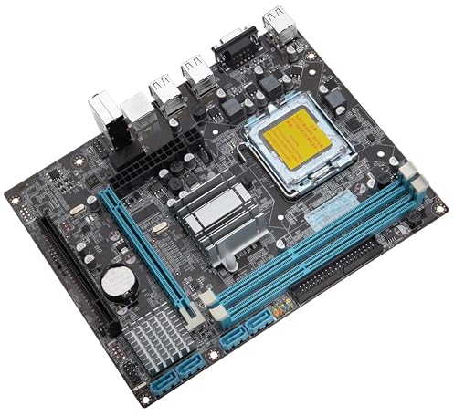 Simpletek - Scheda Madre Compatibile G41 LGA 775/771 Micro-ATX Chipset G41| 2 X DDR3 MAX 8GB | 4x SATA2.0 3Gbps | VGA USB2.0 RJ45 interfaccia audio