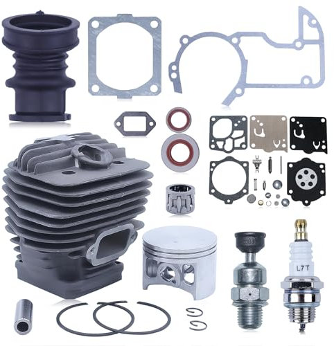 Gubeter Kit cylindre Pour Stihl 066, expansion de cylindre 56mm en céramique, Pour tronçonneuse Pour Stihl MS660 066 MS640 MS650 064, 1122 020 1211