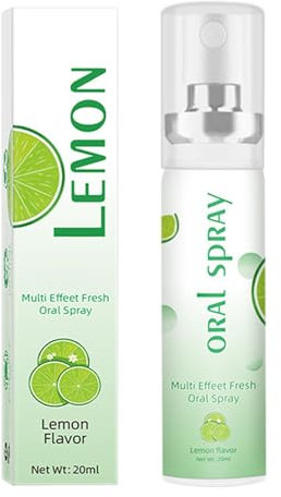 Mundspray für Angenehmen Atem Unterwegs, Gegen Mundgeruch, 20 ml, Zitronengeschmack