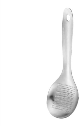 Stainless Steel Garlic Ginger Fruits Root Vegetable Grater Grinder Spoon for Kitchen (spoon-shaped)