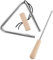 NULYLU 1 Satz dreieckiges Percussion-Instrument Dreieck-Rhythmus-Spielzeug Musikalisches Erziehungsspielzeug triangle Instrument für Kinder Musikinstrument für Erwachsene