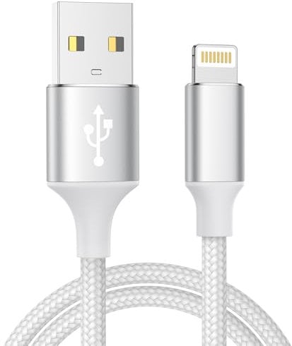 iPhone Charger Cable 2M, MFi Certified Lightning Cable Fast Charging iPhone Charger Nylon USB iphone Charging Cable Lead for iPhone 14 13 12 11 Pro Max XS XR X 8 7 6 Plus 5 SE,iPad