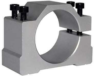 VPCPWTYZY Staffa di montaggio del router del motore mandrino della macchina CNC con viti 46mm, 44mm, 42mm, 40mm, 38mm Morsetto in alluminio catholic(46mm)