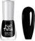 Schwarzer Nagellack, Glänzender Schnelltrocknender Nagellack - 8ML Langanhaltender Chip Resistant Nagellack Ohne UV Lampe Sparkly Nail Polish Maniküre für Frauen Home DIY Salon Nagelstudio (Schwarz)