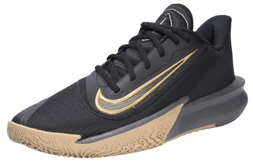 NIKE Herren Precision 7 Sneaker, Black Metallic Gold Parachute, 46 EU