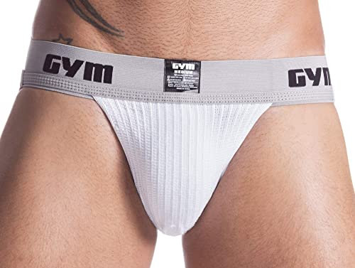 Gym Workout-Jockstrap mit 5,1 cm Bund, Weiss/opulenter Garten, Medium