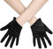 LONTG Brauthandschuhe Schwarz Party Hochzeit Dekoration elegant Handschuhe kurz Damen Frauen Mädchen Abendhandschuhe Schöne atmungsaktiv Kostümhandschuhe Winter Frühling Sommer Herbst