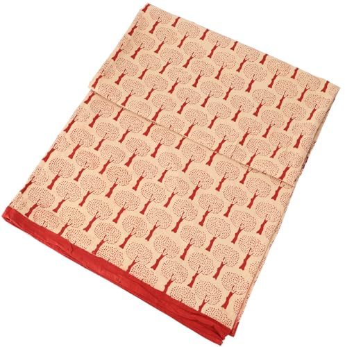 Blockdruck Tagesdecke, Bett & Sofaüberwurf, Design 13, Double 225*275 cm | 100% Baumwolle, handgefertigt, traditioneller Blockdruck, vielseitig einsetzbar, dekorativ