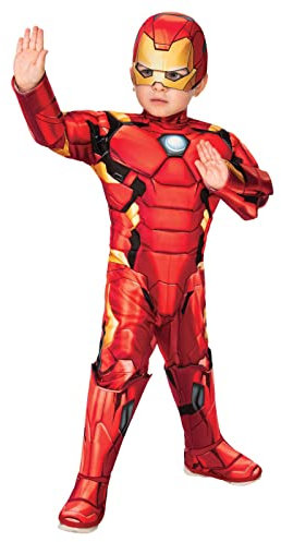 Rubie's Iron Man Deluxe Toddler Fancy Dress Costume Toddler Red, Gold