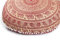 Popular Handicrafts Großer Hippie-Mandala-Elefanten-Kissenbezug – Kissenbezug – Pouf Bezug rund Bohemian-Yoga-Dekor Bodenkissenbezug – 81,3 cm Kastanienbraun Gold
