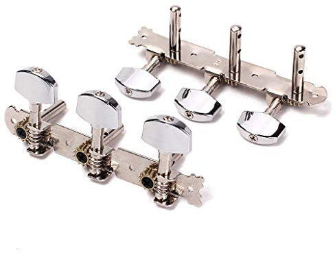 Alnicov 2 Stück Guitar Locking Tuner, Gitarren mechaniken Stimmwirbel，Klassische Gitarrentuner Stimmstifte Keys Machine Heads Chrome