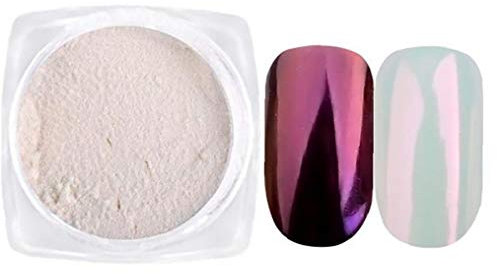 1pc Nail Powder Mirror Effect Powder Holographic Nail Powder Pearl Nail Pigment Nail Art Powder(1g,Wine Red)