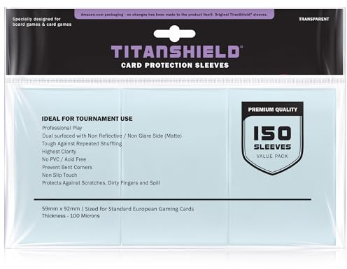 TitanShield Standard European Sleeves 59x92mm