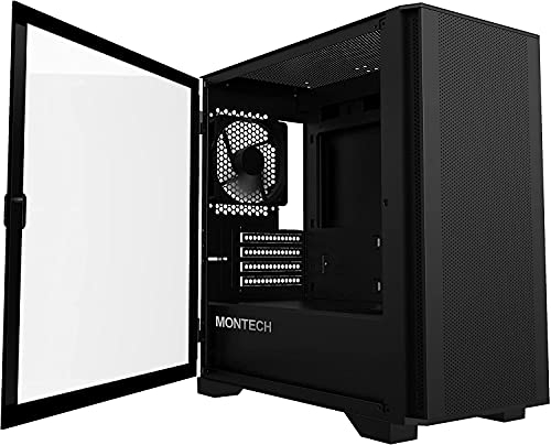 Montech AIR 100 LITE Black Tempered Glass MicroATX Case