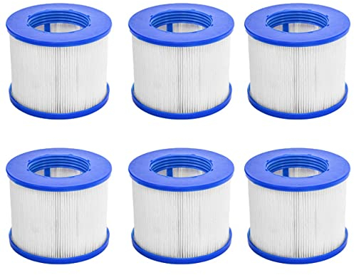 CosySpa Filtri di Ricambio per Vasche Idromassaggio - Cartuccia Filtri di Ricambio | Pacco da 1,6 o 12 | Filtro per Piscine Fuori Terra e per Vasca Idromassaggio da Esterno (A Vite, Pacco da 6)