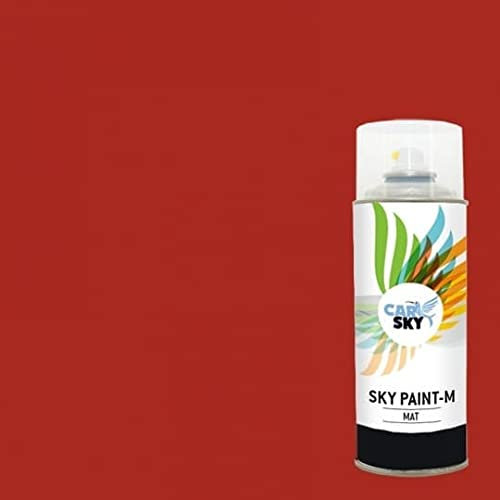CARSKY Bombe de peinture RAL Rouge Feu 3000 finition mat 400ml