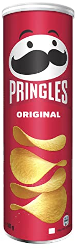 Pringles Original (1 x 185 g) – der unwiderstehliche Snack-Klassiker in der praktischen Dose – knackige Chips mit Salz – Pop. Play. Eat.