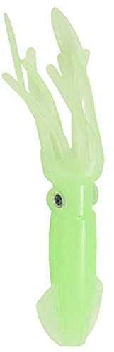 Hagsnec 5 Stück 10,5 cm Oktopus-Köder für Tintenfisch-Rockköder, leuchtet Dunkeln, leuchtender Salzwasser-Köder für Thunfisch, , , Köder