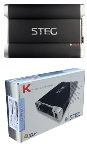 1 Steg K4.01 4-Kanal spl wettkampfverstärker 145 x 4 watt rms stabil an 2 ohm für autotüren, 1 stück
