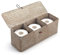 Whitewash Seagrass Tank Basket with Lid Woven Toilet Roll Storage Basket with Sections Rectangular for Organize Snack Toys (Large Compartment 42cm L x 14cm W x 14cm H)