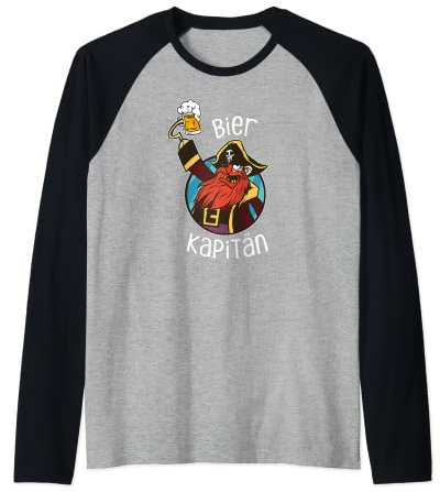 Pirat Bier Kapitän - Party Alkohol Verkleidung Apres Ski Raglan