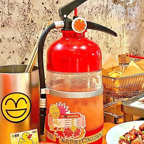Tuzsocr 2L Beer Dispenser, Fire Extinguisher Shaped Beverage Dispenser, Whiskey Decanter Dispenser, for ale Beer & Scotch Bourbon Vodka Rum and Liquor Party Drink, Gifts for Boyfriend,Husband,Father