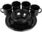 Black Snake Camping Emaille Geschirr Set 12 Teile mit Tellern, Schüsseln und Tassen - 4 Personen - Set