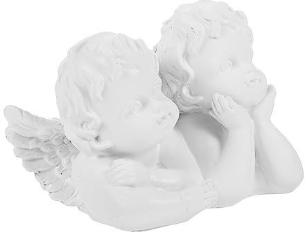 YARNOW 4 Stück Amor Ornamente Dekor Betende Figuren Amor-skulptur Gedenkstatuen Amor-gartenstatue Wächterfiguren Figuren Und Statuen Hentai-Figuren Engel Baby Zubehör Karikatur Weiß Harz