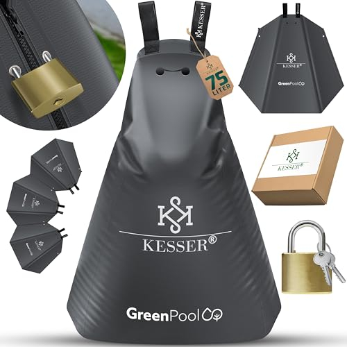 KESSER® Baum-Bewässerungssack 2er Set 75L Wassersack, Baumbewässerungsbeutel, PVC-Tasche langlebig & UV-beständig, Baumbeutel Garten Bewässerungssystem & gezielte Bewässerung von Bäumen, mit Schloss