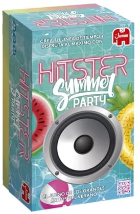 Hitster Summer Party, Juego de Mesa Adultos y diviertido, Juego de Mesa Musical, a Partir de 16 años, de 2 a 10 Jugadores, App Gratuita, Juego del Verano, para Fiestas, Español (ES)